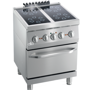 FOURNEAU VITROCERAMIQUE + FOUR ELECTRIQUE 1/1 GN